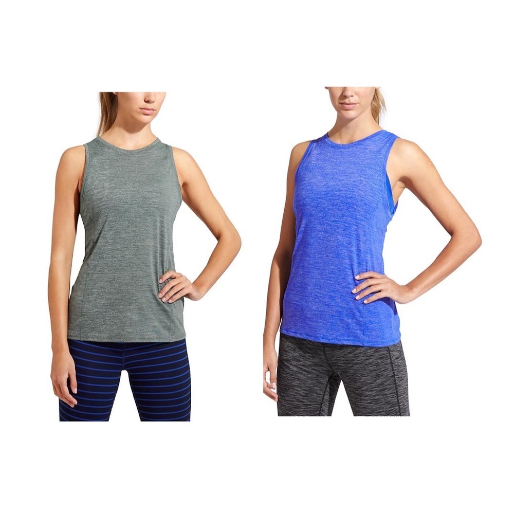 Athleta Bundle ODYSSEY 2-IN-1 SET in Capri Blue & Jasper Green Sz. MEDIUM